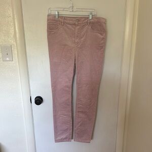 LOFT Blush Corduroy Trousers